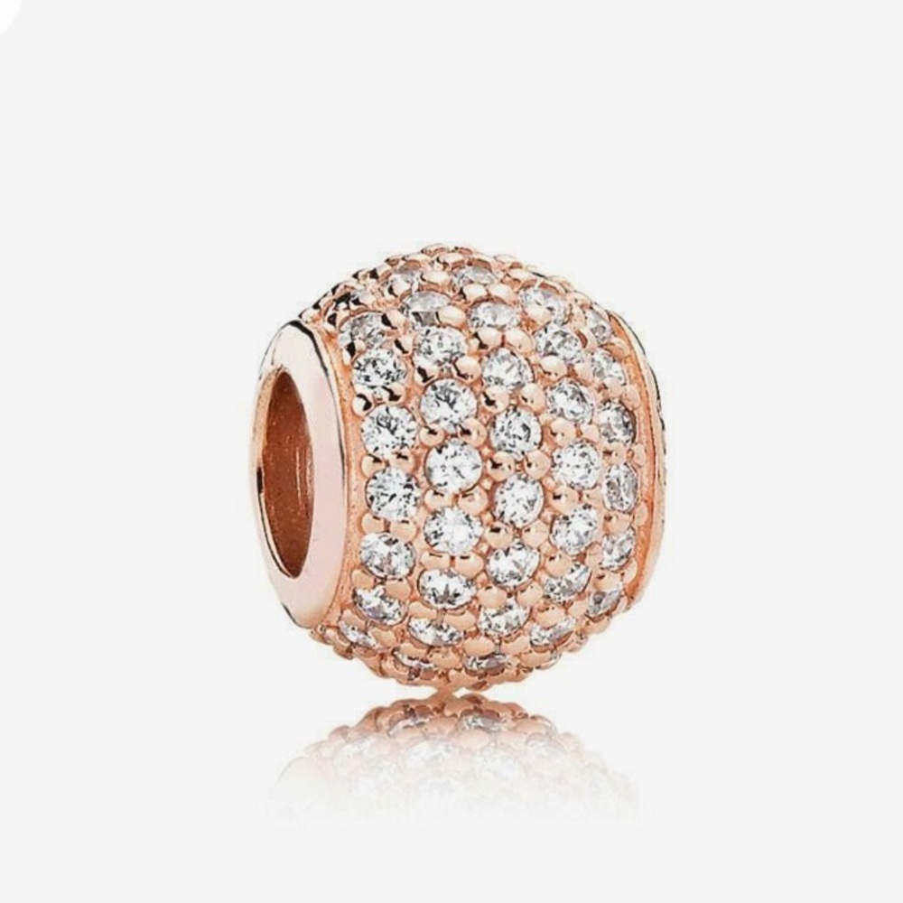 Pandora Rose Gold and Silver Sparkling Charm